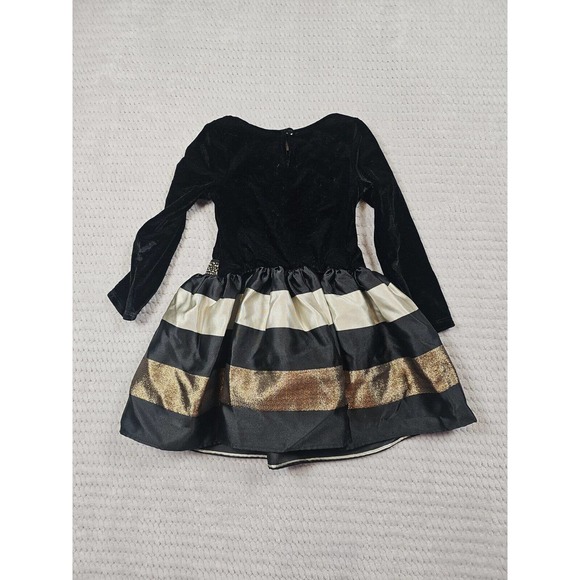 Sweet Heart Rose Dress Girls Size 3 Velvety Top Rhinestone Waist - Picture 5 of 6